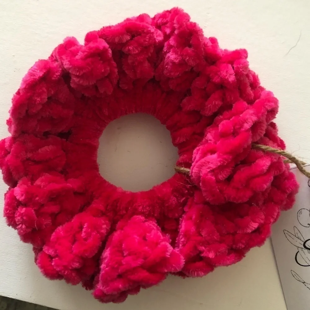 Handmade crocheted scrunchie (multiple colors) Set 2